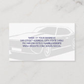 ヴィンテージ車 | 車修理ロゴ 名刺 (裏面)