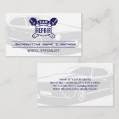 ヴィンテージ車 | 車修理ロゴ 名刺 (正面/裏面)