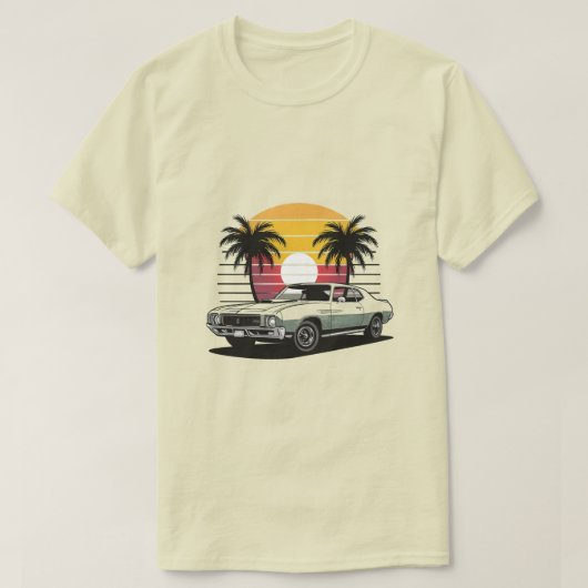 ヴィンテージ車 Tシャツ (デザイン正面)