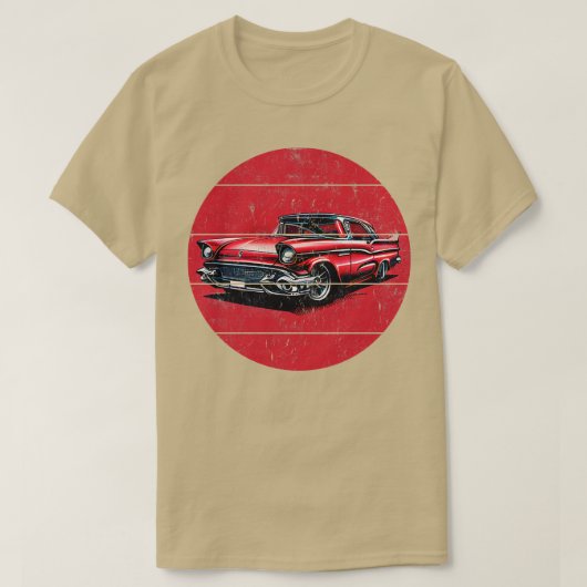 ヴィンテージ車 Tシャツ (デザイン正面)