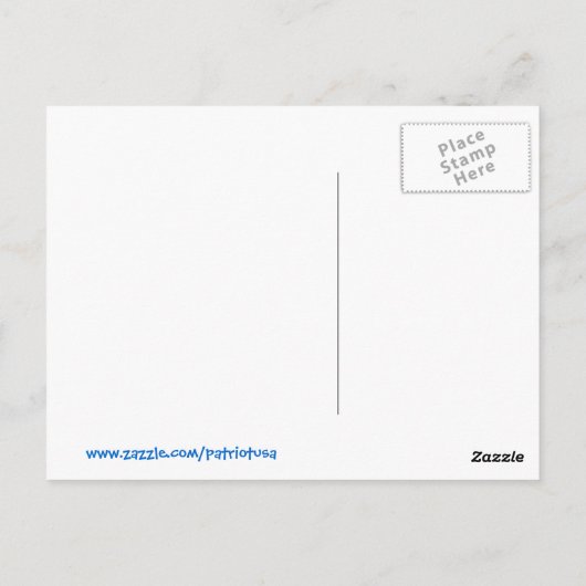 ヴィンテージ軍のポスターとレディ・リバティTシャツ ポストカード (裏面)