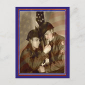 ヴィンテージ軍フォト感謝の気持ちを込めた退役軍人へのポストカード ポストカード (正面)