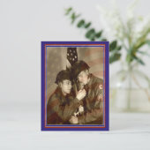 ヴィンテージ軍フォト感謝の気持ちを込めた退役軍人ポストカード ポストカード (スタンド正面)