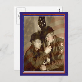 ヴィンテージ軍フォト感謝ベテランズデーポストカード ポストカード