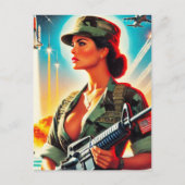 ヴィンテージ軍人 ポストカード (正面)