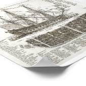 ヴィンテージ軍艦図 ポスター (角)