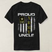 ヴィンテージ軍誇りを持ったの叔父とアメリカ国旗の贈り物T Tシャツ (デザイン正面)