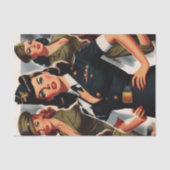 ヴィンテージ軍隊のピンアップ 薄葉紙 (正面)