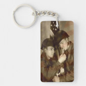 ヴィンテージ軍隊アクリルキーチェーン キーホルダー (正面)