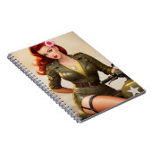 ヴィンテージ軍隊オートバイノート ノートブック (右側)