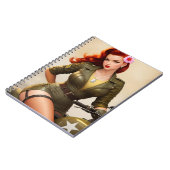 ヴィンテージ軍隊オートバイノート ノートブック (左側)