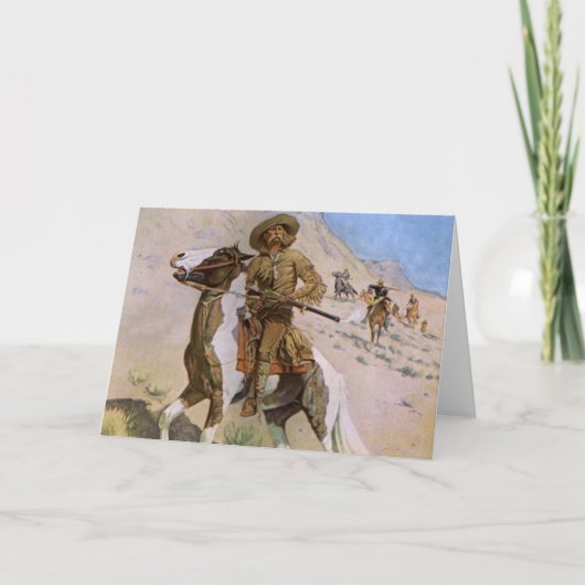 ヴィンテージ軍隊カウボーイズ、ザスカウトバイレミントン カード (正面)