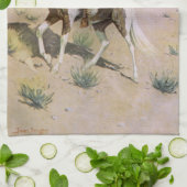 ヴィンテージ軍隊カウボーイズ、ザスカウトバイレミントン キッチンタオル (折り畳み)