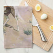 ヴィンテージ軍隊カウボーイズ、ザスカウトバイレミントン キッチンタオル (四つ折り)