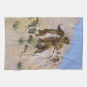 ヴィンテージ軍隊カウボーイズ、ザスカウトバイレミントン キッチンタオル (横)