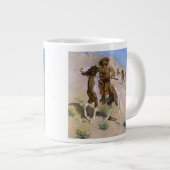 ヴィンテージ軍隊カウボーイズ、ザスカウトバイレミントン ジャンボコーヒーマグカップ (正面右)