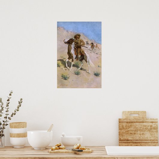 ヴィンテージ軍隊カウボーイズ、ザスカウトバイレミントン ポスター (キッチン)