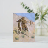 ヴィンテージ軍隊カウボーイズ、ザスカウトバイレミントン ポストカード (スタンド正面)