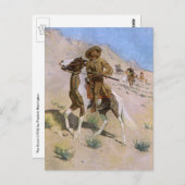 ヴィンテージ軍隊カウボーイズ、ザスカウトバイレミントン ポストカード (正面/裏面)