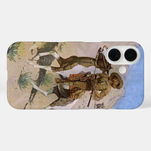 ヴィンテージ軍隊カウボーイズ、ザスカウトバイレミントン Case-Mate iPhoneケース (裏面 (横))