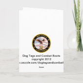 ヴィンテージ軍隊クリスマスカード シーズンカード (裏面)