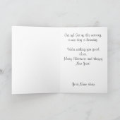 ヴィンテージ軍隊クリスマスカード シーズンカード (内部)