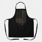 ヴィンテージ軍隊デザートオプスアメリカンフラッグエプロン エプロン (正面)