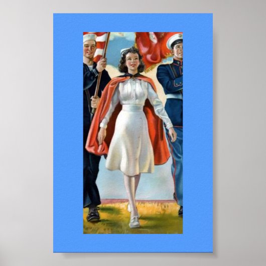 ヴィンテージ軍隊ナース、 ポスター (正面)