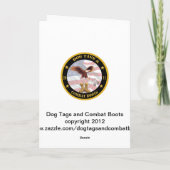 ヴィンテージ軍隊メリークリスマスカード シーズンカード (裏面)