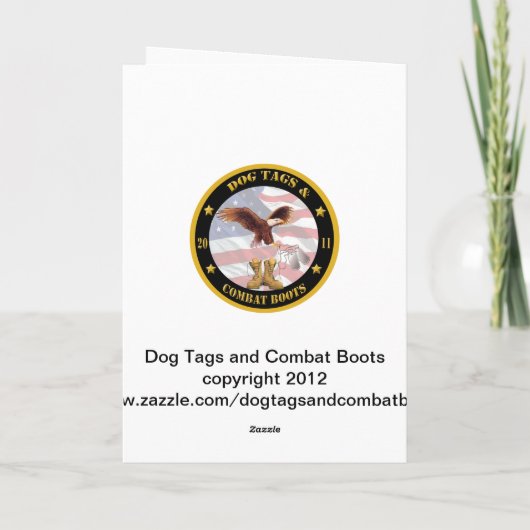 ヴィンテージ軍隊メリークリスマスカード シーズンカード (裏面)