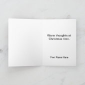 ヴィンテージ軍隊メリークリスマスカード シーズンカード (内部)