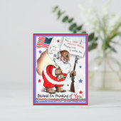 ヴィンテージ軍隊メリークリスマスハガキ シーズンポストカード (スタンド正面)