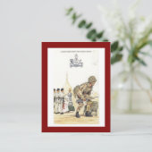 ヴィンテージ軍隊ユニフォーム、第10回グルカライフル ポストカード (スタンド正面)