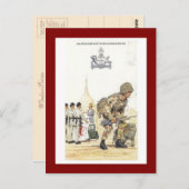 ヴィンテージ軍隊ユニフォーム、第10回グルカライフル ポストカード (正面/裏面)