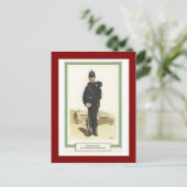 ヴィンテージ軍隊ユニフォーム， 1903, COnstable RIC ポストカード (スタンド正面)