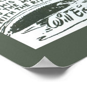 ヴィンテージ軍隊ライフル整備 ポスター (角)