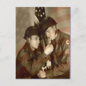 ヴィンテージ軍隊写真ありがとう退役軍人はがき ポストカード (正面)