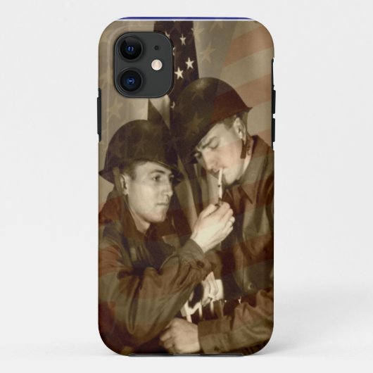 ヴィンテージ軍隊写真Apple iPhone 11ケース Case-Mate iPhoneケース (裏面)