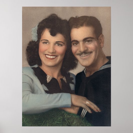 ヴィンテージ軍隊婚約 ポスター (正面)