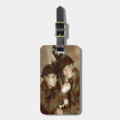 ヴィンテージ軍隊愛国的な写真 – ラゲージタグ (正面縦)