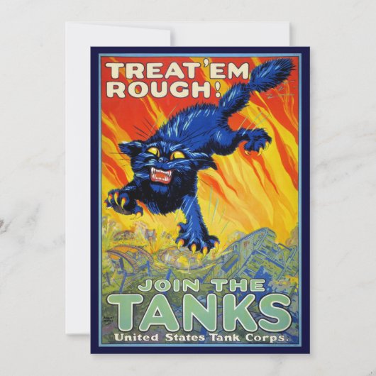 ヴィンテージ軍隊戦争の野良猫を使った募集 (正面)