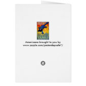 ヴィンテージ軍隊戦争の野良猫を使った募集 (裏面)