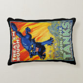 ヴィンテージ軍隊戦争の野良猫を使った募集 アクセントクッション (正面)