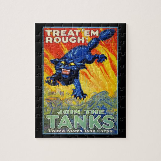 ヴィンテージ軍隊戦争の野良猫を使った募集 ジグソーパズル (縦)