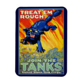 ヴィンテージ軍隊戦争の野良猫を使った募集 マグネット (縦)