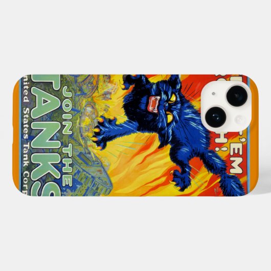 ヴィンテージ軍隊戦争の野良猫を使った募集 Case-Mate iPhoneケース (裏面 (横))