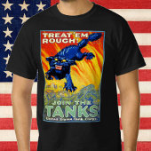 ヴィンテージ軍隊戦争の野良猫を使った募集 Tシャツ