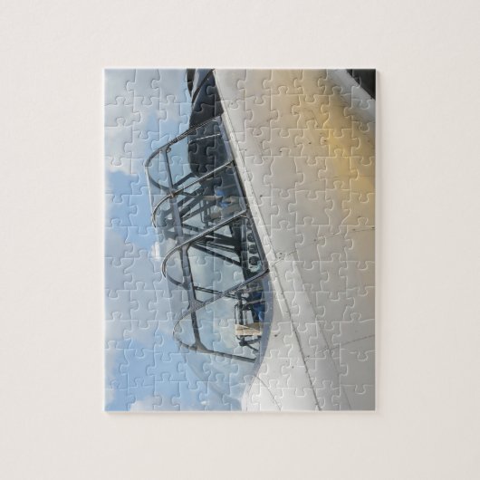 ヴィンテージ軍隊機操縦室 ジグソーパズル (縦)