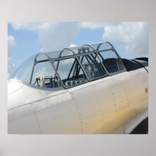 ヴィンテージ軍隊機操縦室 ポスター