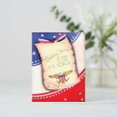 ヴィンテージ軍隊空力誕生日葉書 ポストカード (スタンド正面)